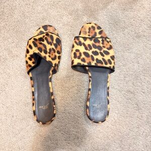 J. Crew Leopard Print Mules